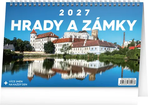 NOTIQUE Hrady a zámky 2027 / Stolní kalendář / 23,1 × 14,5 cm