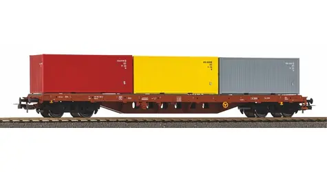 Piko 24539 Kontejnerový vagón SNCB V / Nákladní vagón / Měřítko: H0 (1:87) / Délka: 230 mm / Rádius: 358 mm / od 14 let
