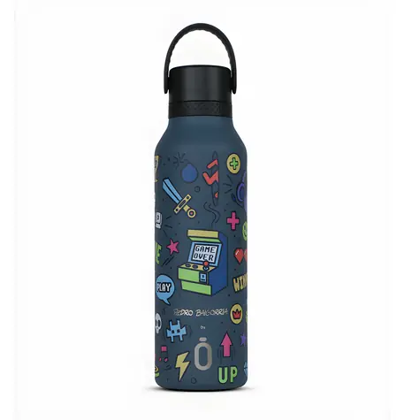 Runbott Mii Retro Gamer Ocean / Termoláhev / 600 ml / nerez / vakuová izolace / 32 h