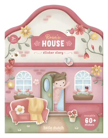 Little Dutch Knížka se samolepkami Dům Rosa / Samolepková kniha / od 3 let