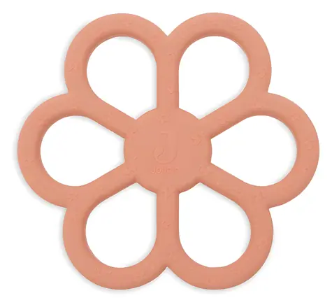 Jollein Flower Coral Rose / Kousátko / silikon / BPA free / od narození