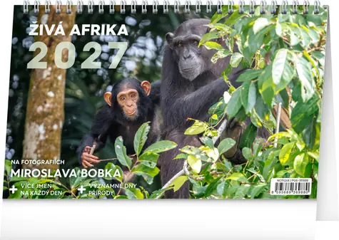 NOTIQUE Živá Afrika 2027 / Stolní kalendář / 23,1 × 14,5 cm