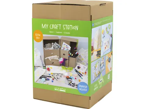 Creativ Company Maxi Box Dekorování textilu / Kreativní sada / textilní fixy a šablony / od 5 let