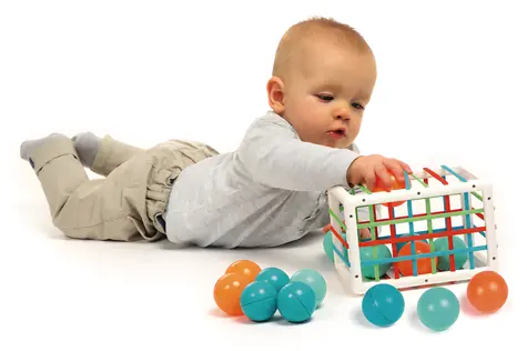Ludi Box s míčky / Senzorická hračka / od 10 měsíců