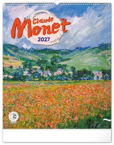 NOTIQUE Nástěnný kalendář Claude Monet 2027 / 48 x 56 cm