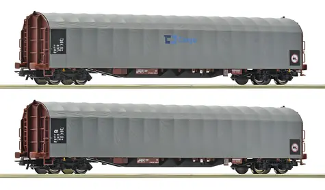 Roco 6600159 2 ks čtyřnápravových vozů Rils-y ČD Cargo / Nákladní vagon / H0 (1:87) / délka 458 mm / od 15 let