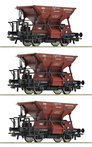 Roco 6600269 3dílná sada výsypných vozů Talbot DB IV / Sada nákladních vagónů H0 / měřítko 1:87 / délka 240 mm