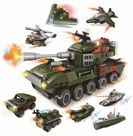 Qman QM-09 Amphibious Panzer 1803 část 1 / Stavebnice / od 6 let