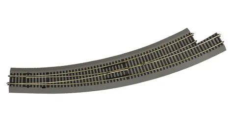 Roco 42566 Line Výhybka BWL9/10 oblouková levá / Výhybka s podložím / Měřítko H0 (1:87) / Rádius 826,4 mm / od 15 let