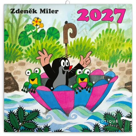 NOTIQUE Krteček 2027 / Poznámkový kalendář / 30 x 30 cm