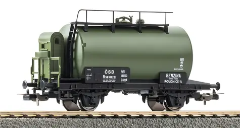 Piko 27754 Cisternový vagón Benzina ČSD IV / H0 (1:87) / Délka 103 mm / Rádius 358 mm / od 14 let