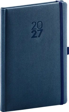 NOTIQUE Diamante 2027 modrý / Týdenní diář / 15 × 21 cm