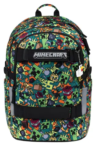 BAAGL Školní batoh Skate Minecraft Chaos / 3 komory / voděodolný / YKK zipy / od 3. třídy ZŠ