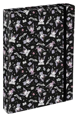 BAAGL Desky na školní sešity A4 Jumbo Kuromi Black / Školní desky / A4 / 23 × 32 × 4 cm