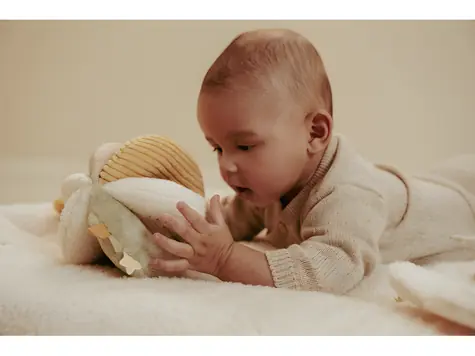 Little Dutch Míček textilní Newborn Naturals / od narození