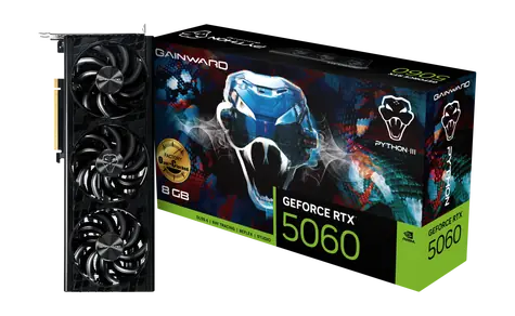 Gainward GeForce RTX 5060 Python III OC / Grafická karta / 8GB GDDR7 / 128-bit