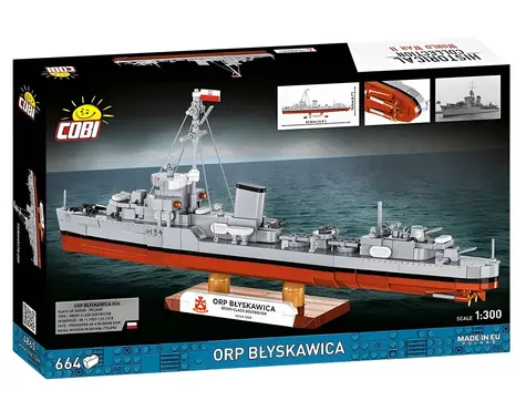 COBI 4865 ORP Błyskawica / Stavebnice / 1:300 / 664 kostek / od 9 let