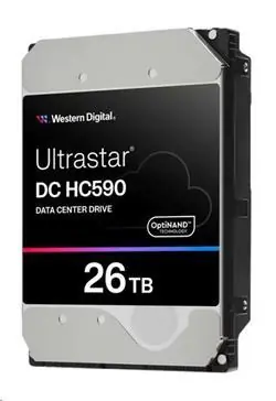 WD Ultrastar DC HC590 26TB / HDD / 3.5" / SAS 12 Gb/s / 7 200 RPM / 512MB cache / 512e / SE