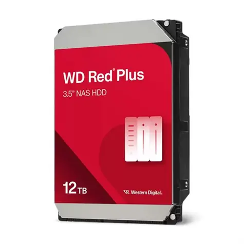 WD Red Plus 12TB / HDD / 3.5" SATA III / 7 200 rpm / 512MB cache / pro NAS