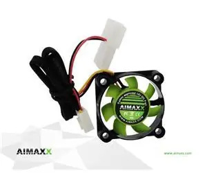 AIMAXX eNVicooler 4thin GreenWing / Ventilátor / 40 mm / 3pin / 3000–6000 RPM / 18,5 dB