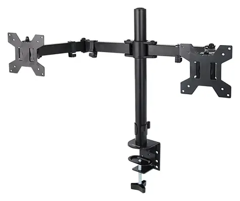 Esperanza ERW018 černá / Stolní držák pro 2 monitory / 10-27" / do 8 kg / VESA 75-100