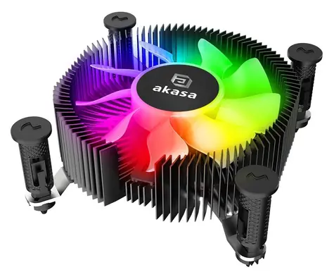 Akasa AK-CC6615BP01 Vegas Chroma iLG / chladič CPU / Intel LGA1700 / ARGB / 600–3000 rpm