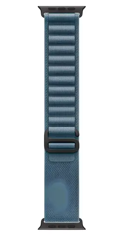 Apple Watch Alpine Loop světle modrá černý titan / Řemínek pro Apple Watch / 44/45/46/49mm / Large / 165–210 mm