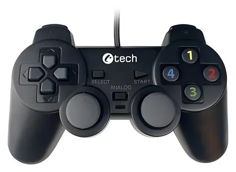 C-TECH Callon / Gamepad pro PC & PS3 / 2x analog / X-input / vibrační / 1,8m kabel / USB