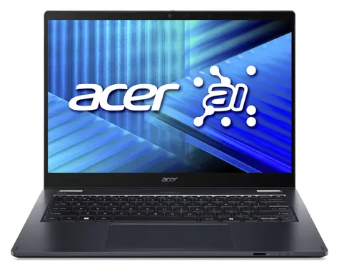 Acer TravelMate P4 Spin TMP414RN-55-TCO-5574 modrá / Notebook / 14" WUXGA T / Intel Core Ultra 5 225U / 16GB DDR5