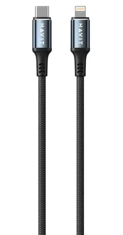 Havit CB6311 černá / Datový kabel / USB-C – Lightning / 1 m / PD 30 W