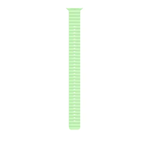 Apple Watch Ocean Band Extension 49mm Neon Green / Prodloužení oceánského řemínku pro Apple Watch / Přírodní titan
