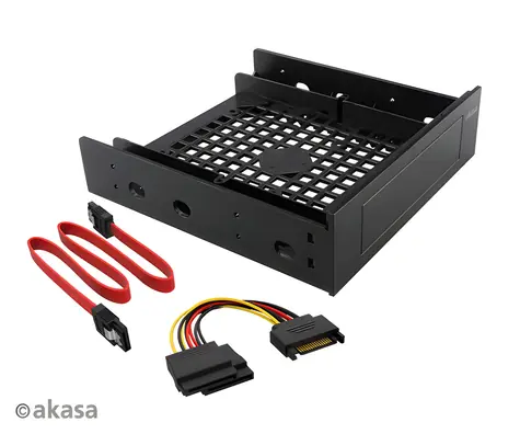 AKASA AK-HDA-12 / Adaptér pro HDD/SSD / 5,25" na 3,5" / s SATA kabely
