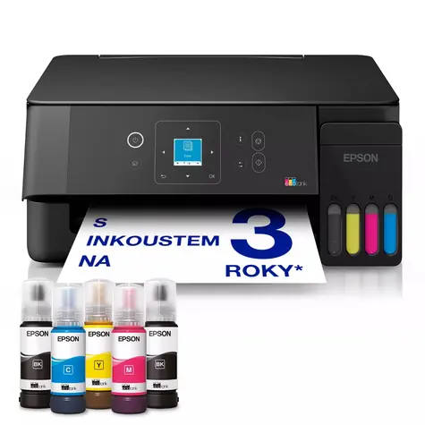 Epson EcoTank L3360 / Inkoustová multifunkce / A4 / 33ppm / 5760×1440dpi / tisk & skenování & kop. / USB & Wi-Fi