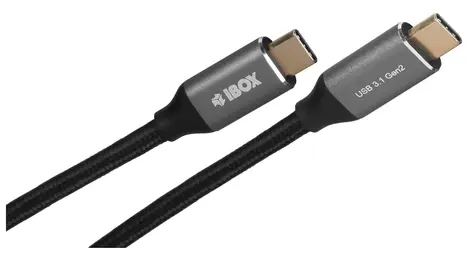 I-BOX černá / Kabel USB-C 3.2 Gen 2 (M) - USB-C 3.2 Gen 2 (M) / 1 m