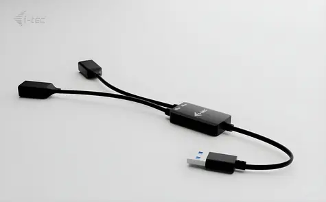 i-tec USB-A Cable HUB 2 port / Kabelový USB hub / 2× USB-A / 5 Gbps