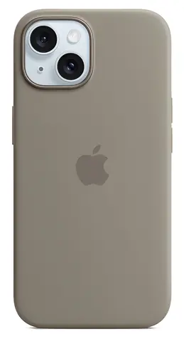 Apple Silikonový kryt s MagSafe pro iPhone 15 jílově šedá / Kryt