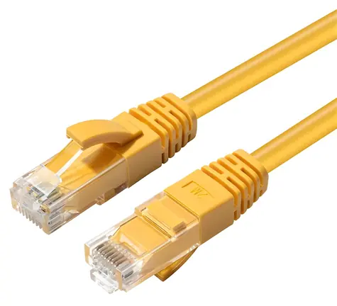 MicroConnect CAT6a U/UTP 0.3m žlutá / LSZH