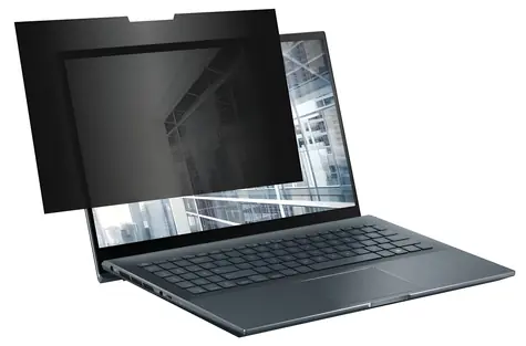 eSTUFF Edge Privacy Filter 14" 307 černá / Filtr na ochranu soukromí / 16:10 / 307 × 200 mm / PET