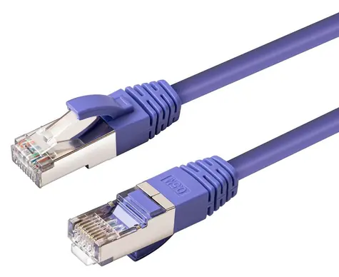 MicroConnect CAT6 S/FTP 0,25 m fialová / Síťový kabel / RJ-45 / LSZH