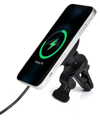 eSTUFF Magnetic Wireless Car Charger / Bezdrátová autonabíječka / Qi / 15 W