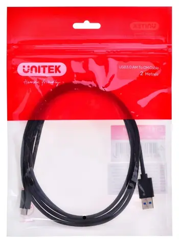 Unitek / Kabel USB / USB-A 3.1 Gen 1 na USB-C / 5 Gbps / 2 m