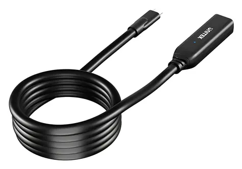 Unitek U1335ABK01 černá / Prodlužovací kabel USB-C / USB-C (M) - USB-C (F) / 5 m