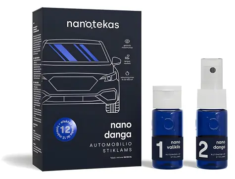 NANOTEKAS Nano Coating for Car Windows / Nanokeramická ochrana skel / 2× 30 ml