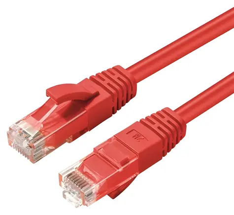 MicroConnect CAT6a U/UTP 2m červená / LSZH