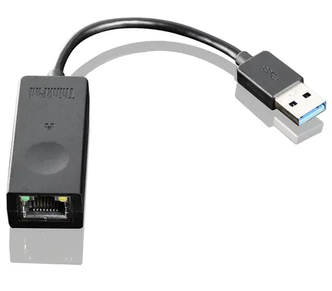 Lenovo USB 3.0 Ethernet adaptér černá / Síťový adaptér / USB-A / RJ-45