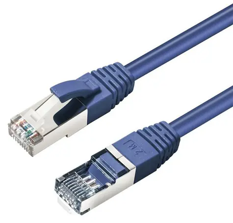 MicroConnect CAT6 S/FTP 0,5 m modrá / Síťový kabel / RJ-45 / LSZH