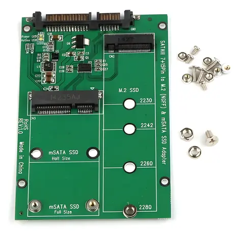 CoreParts NGFF M.2 B-Key + mSATA na SATA / Redukce