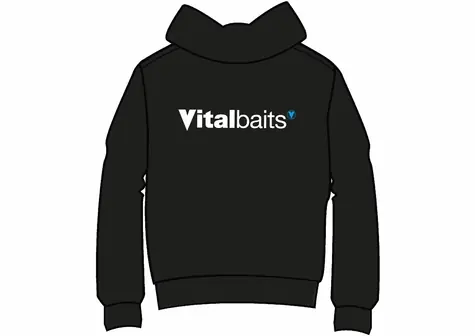 Vitalbaits Hoody modrá XXL / Mikina s kapucí / 70 % bavlna 30 % polyester