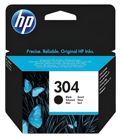 HP N9K06AE 304 černá / Originální cartridge / DeskJet 2620, 2630, 2632 / cca 120 stran
