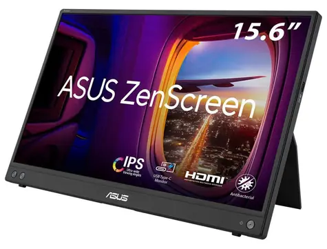 15.6" ASUS ZenScreen MB16AHV černá / Monitor / IPS / FullHD / 16:9 / 60Hz